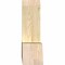 Ekena Millwork Portland Rough Sawn Timber Gable Bracket, Douglas Fir, 60"W x 20"H x 6"D x 6"F, 8/12 Pitch GBW060X20X0606POR00RDF - alternate 2